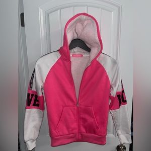 Pink Thick fleece lined hoodie